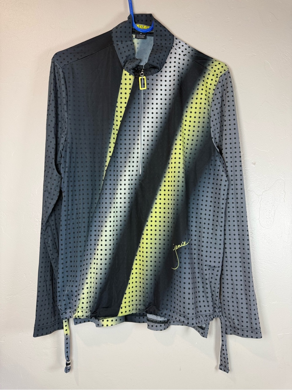 Jamie Sadock Sunsense Ombre Dot Quarter Zip Pullover size med